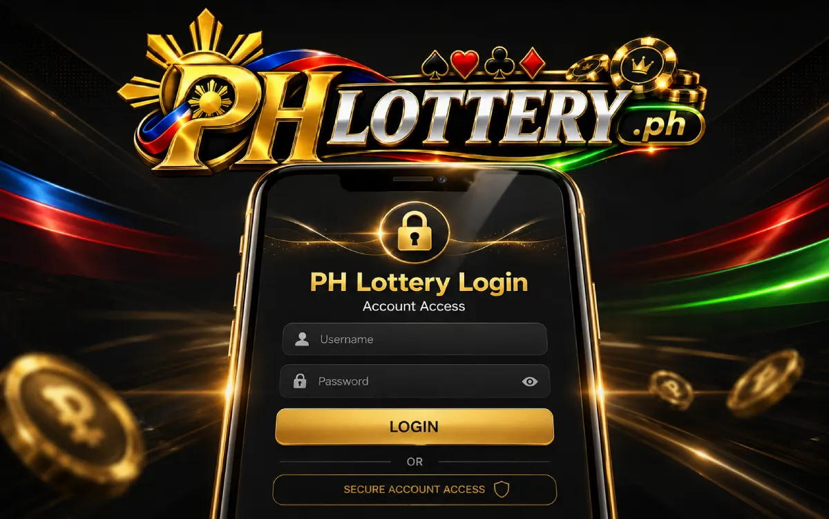 PH Lottery login page for Filipino players