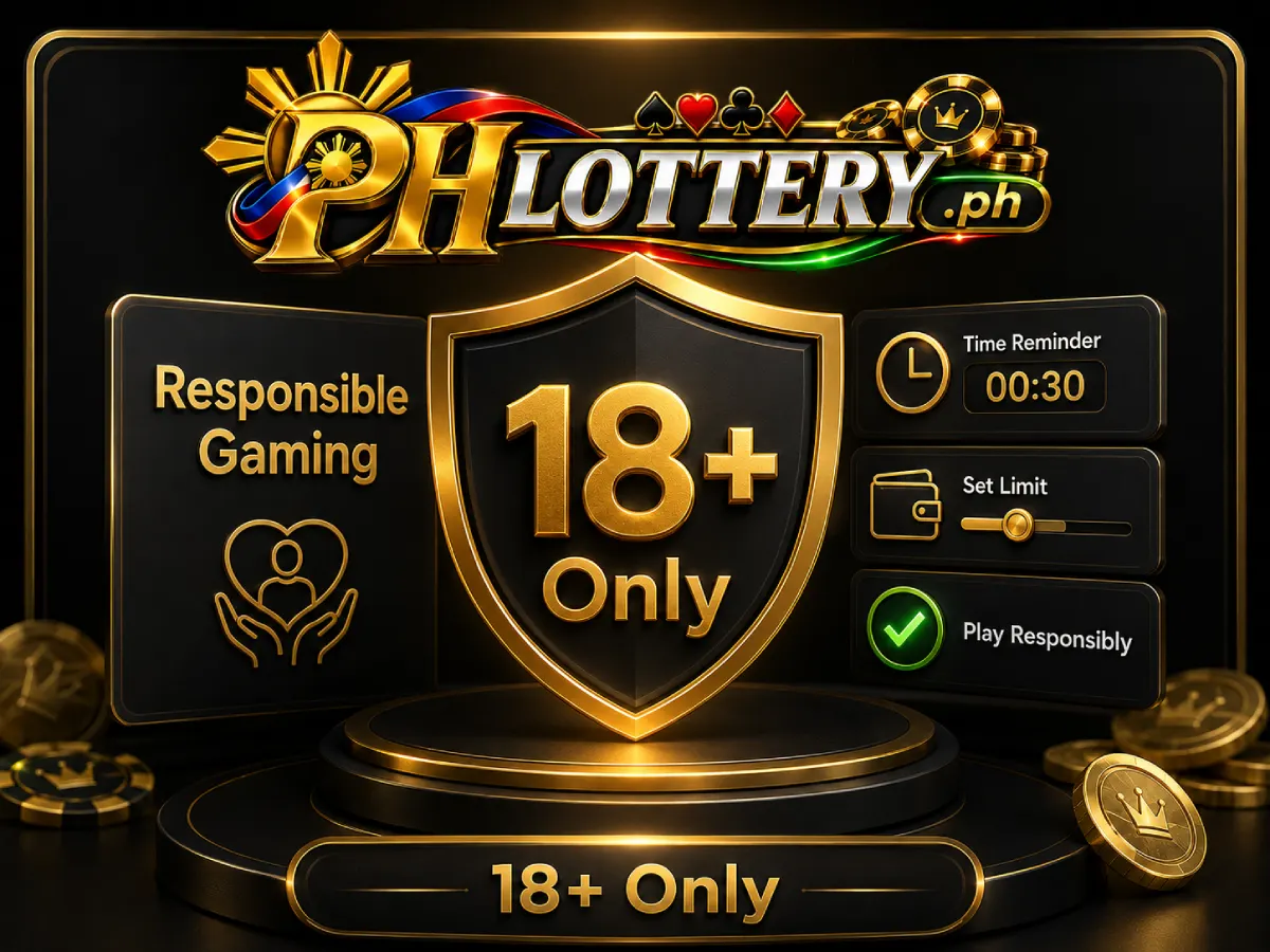 Responsible gaming information at PH Lottery